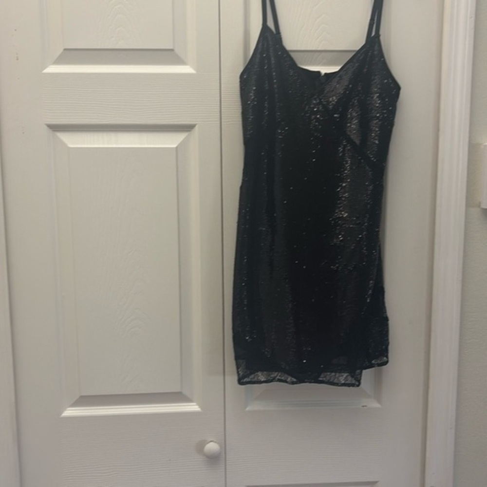 ❤️3 for $15!❤️ Marciano Black Sequin Slip Dress for Night Out